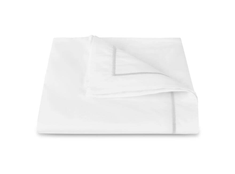 Bergamo Silver Giza Percale Bedding by Matouk