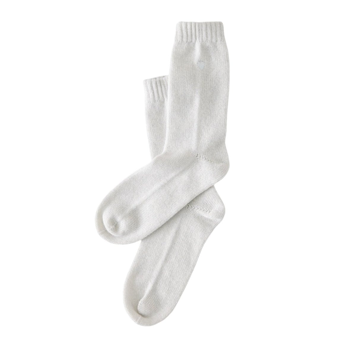 Cashmere Socks with Heart Embroidery by Matouk