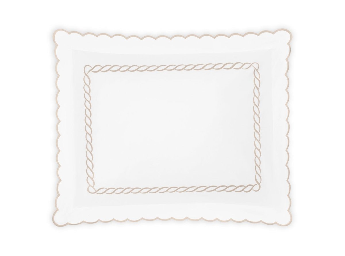 Matouk Classic Chain Scallop Dune Bedding