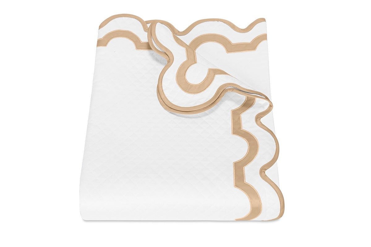Mirasol Matelasse Champagne Bedding by Matouk