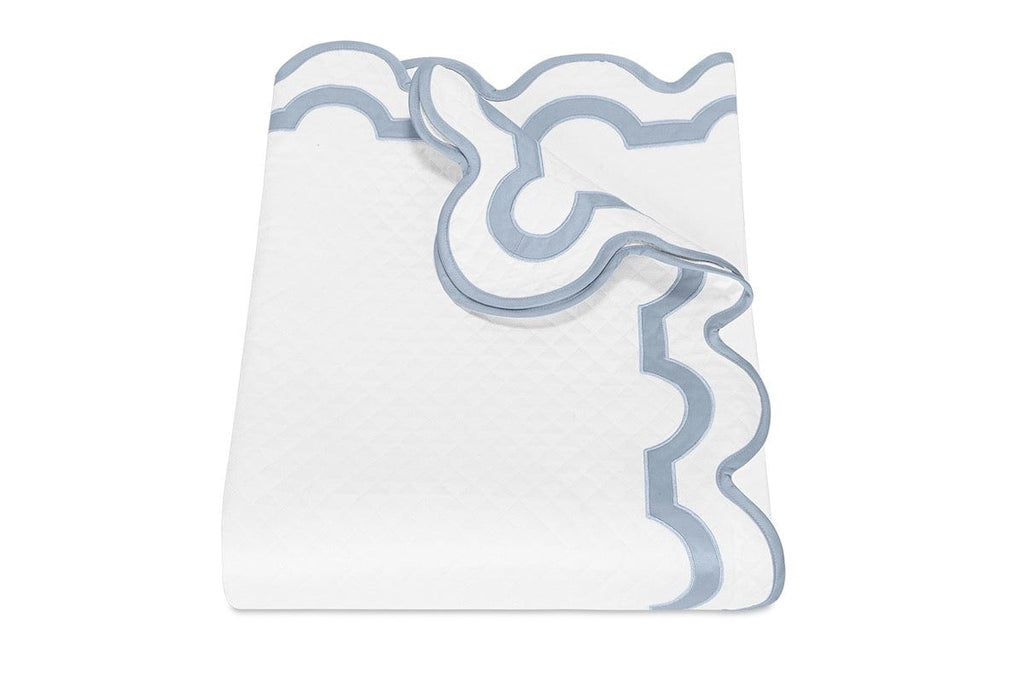 Mirasol Matelasse Hazy Blue Bedding by Matouk