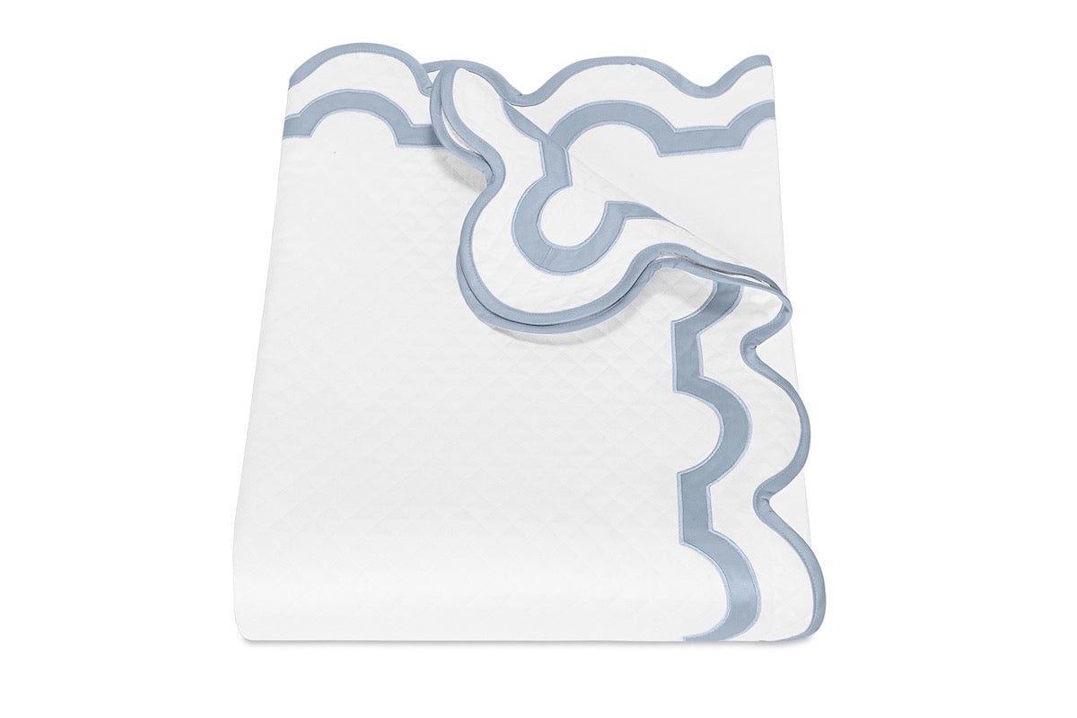 Mirasol Matelasse Hazy Blue Bedding by Matouk