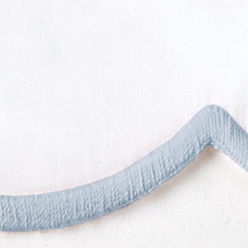 Dakota Scallop Light Blue Bedding by Matouk