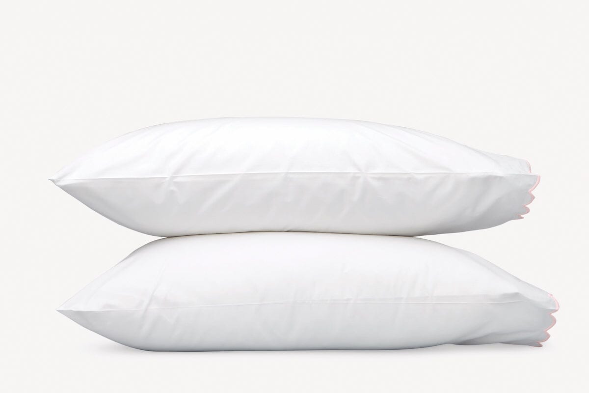 Dakota Scallop Pink Bedding by Matouk
