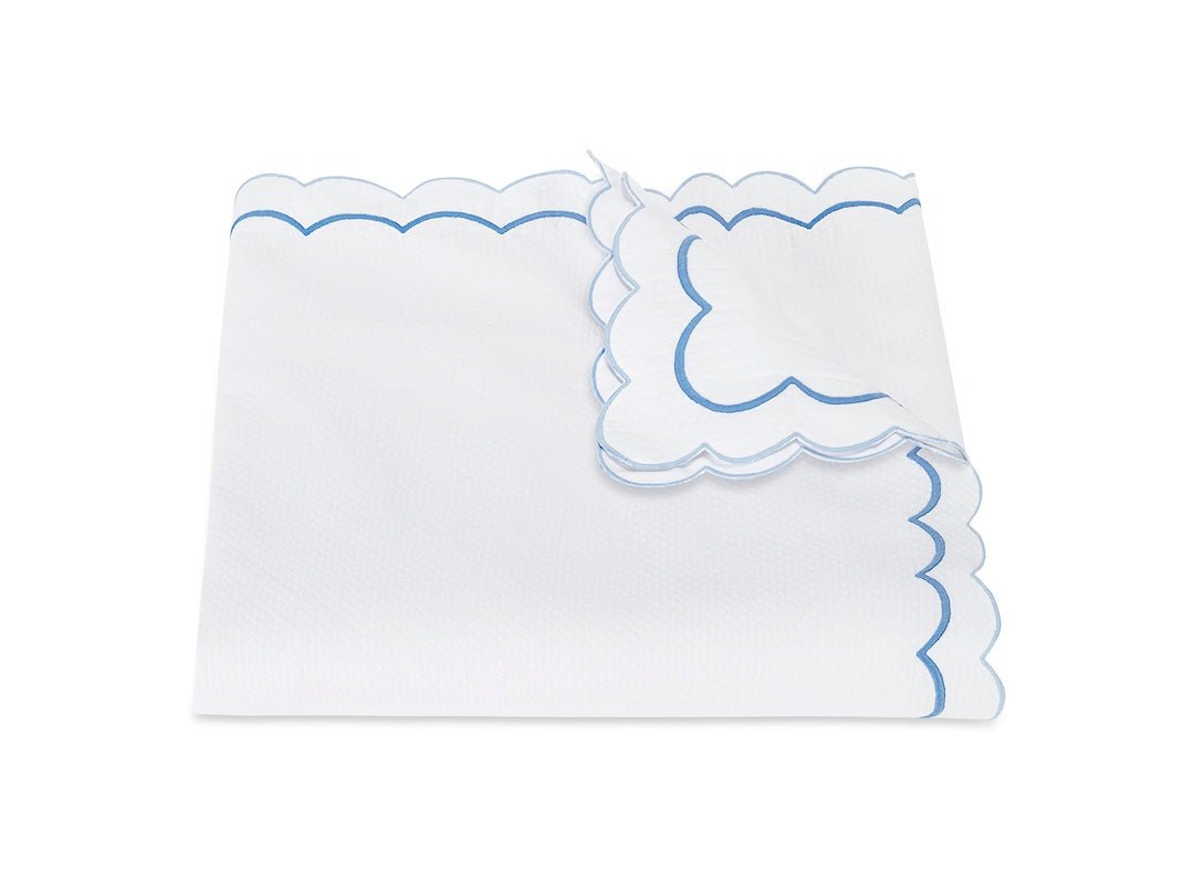 India Pique Azure Duvet Covers by Matouk