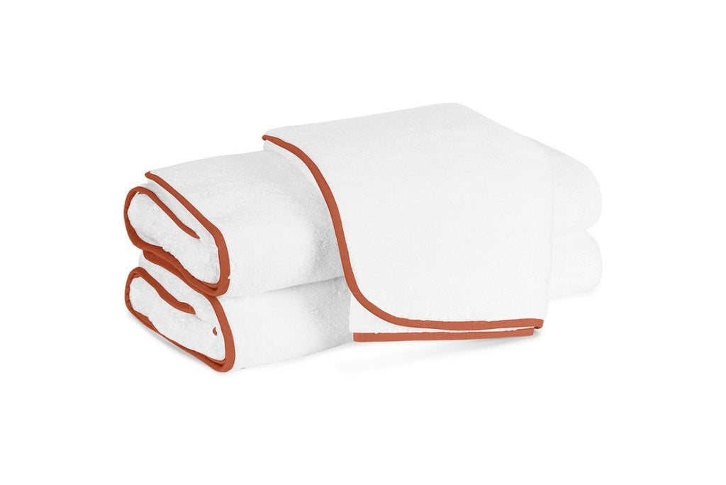 Giza Towels with Orange Trim by Matouk