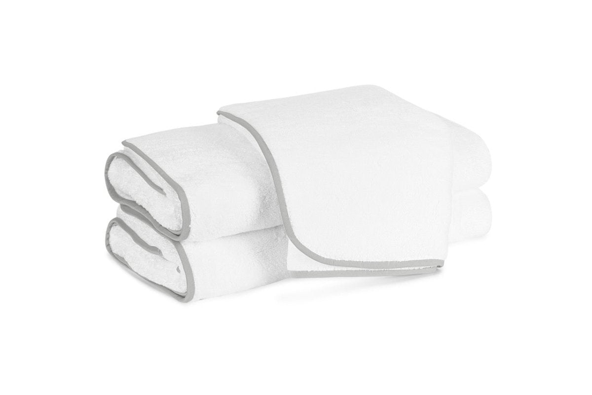 Giza Towels with Sterling Trim by Matouk