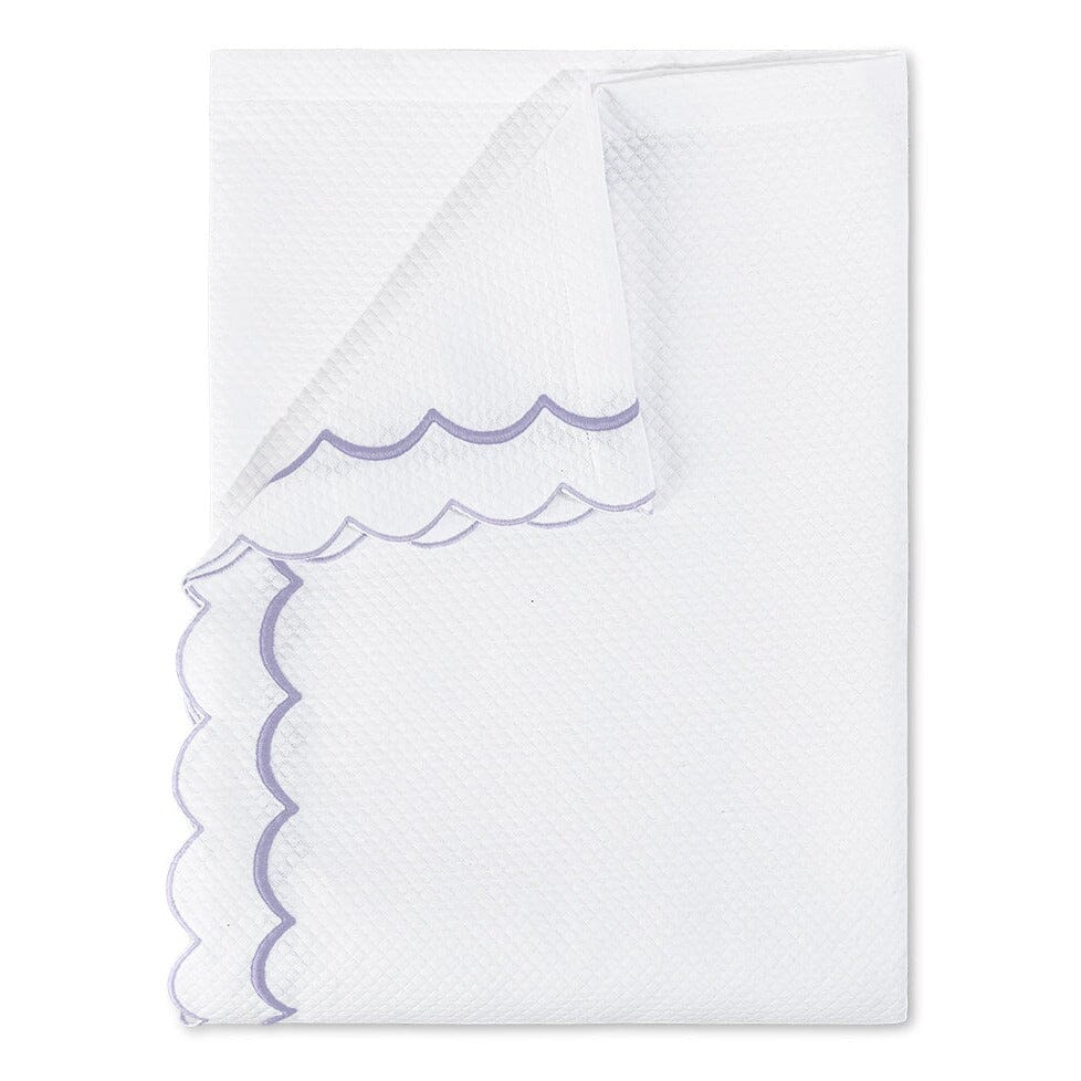 India Diamond Pique Lilac Coverlets by Matouk