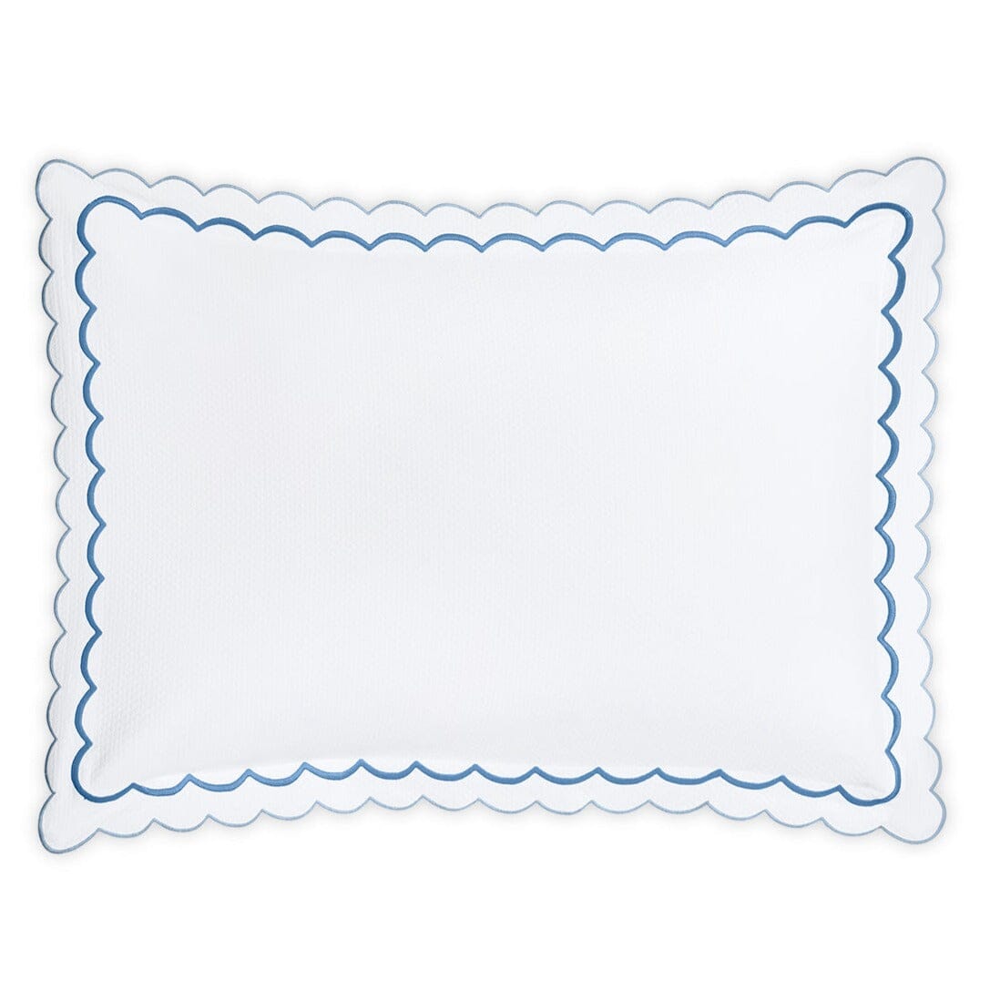 India Diamond Pique Azure Coverlets by Matouk