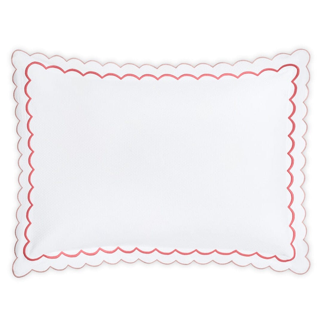 India Diamond Pique Blush Coverlets by Matouk