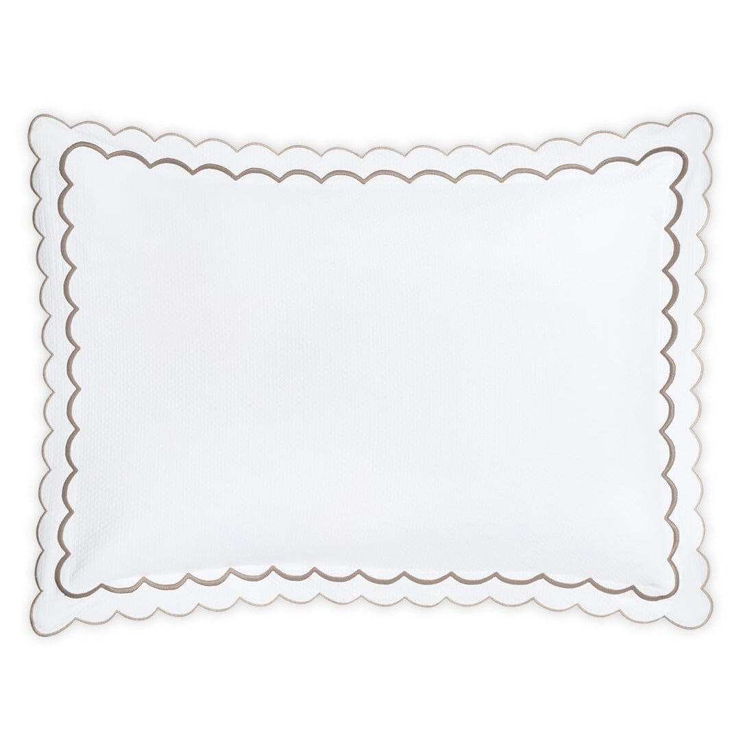 India Diamond Pique Driftwood Coverlets by Matouk