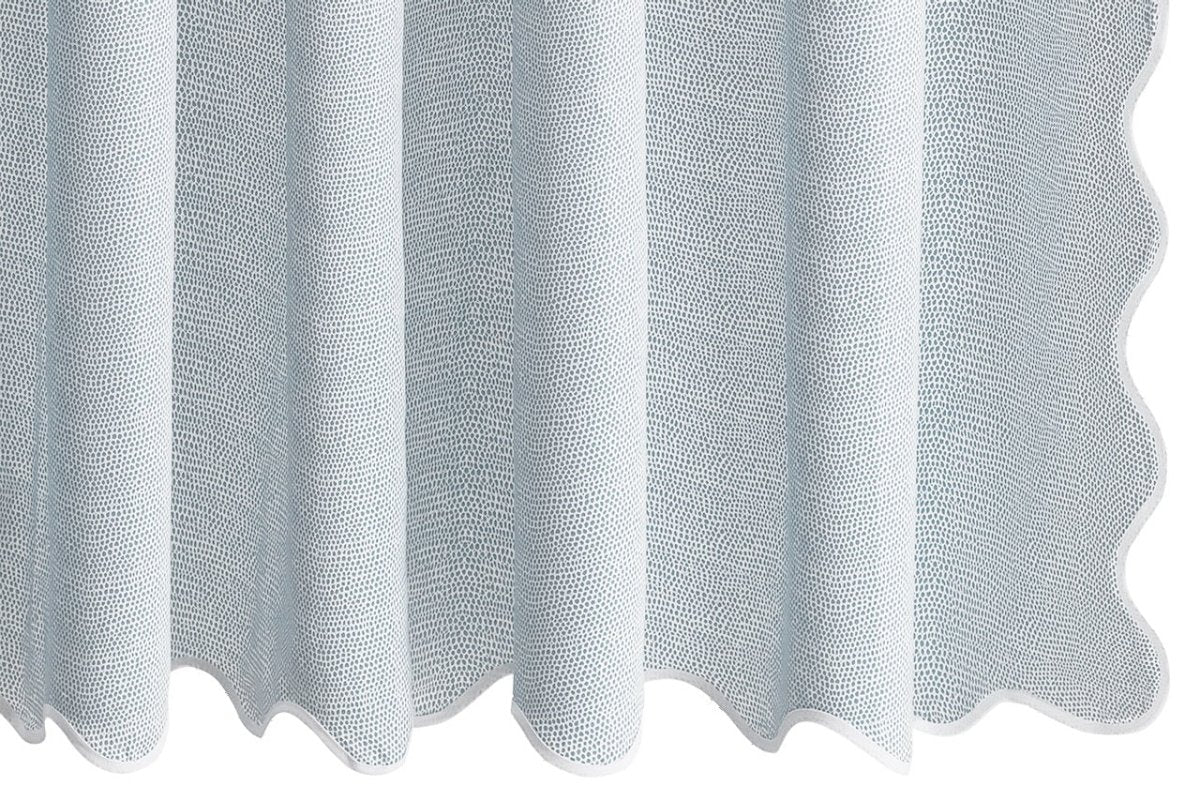 Matouk Jasper Shower Curtain Hazy Blue