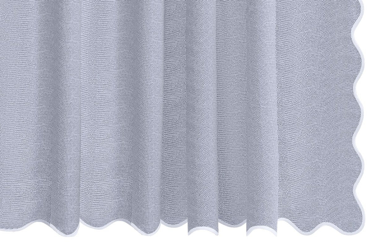 Matouk Jasper Shower Curtain Steel Blue