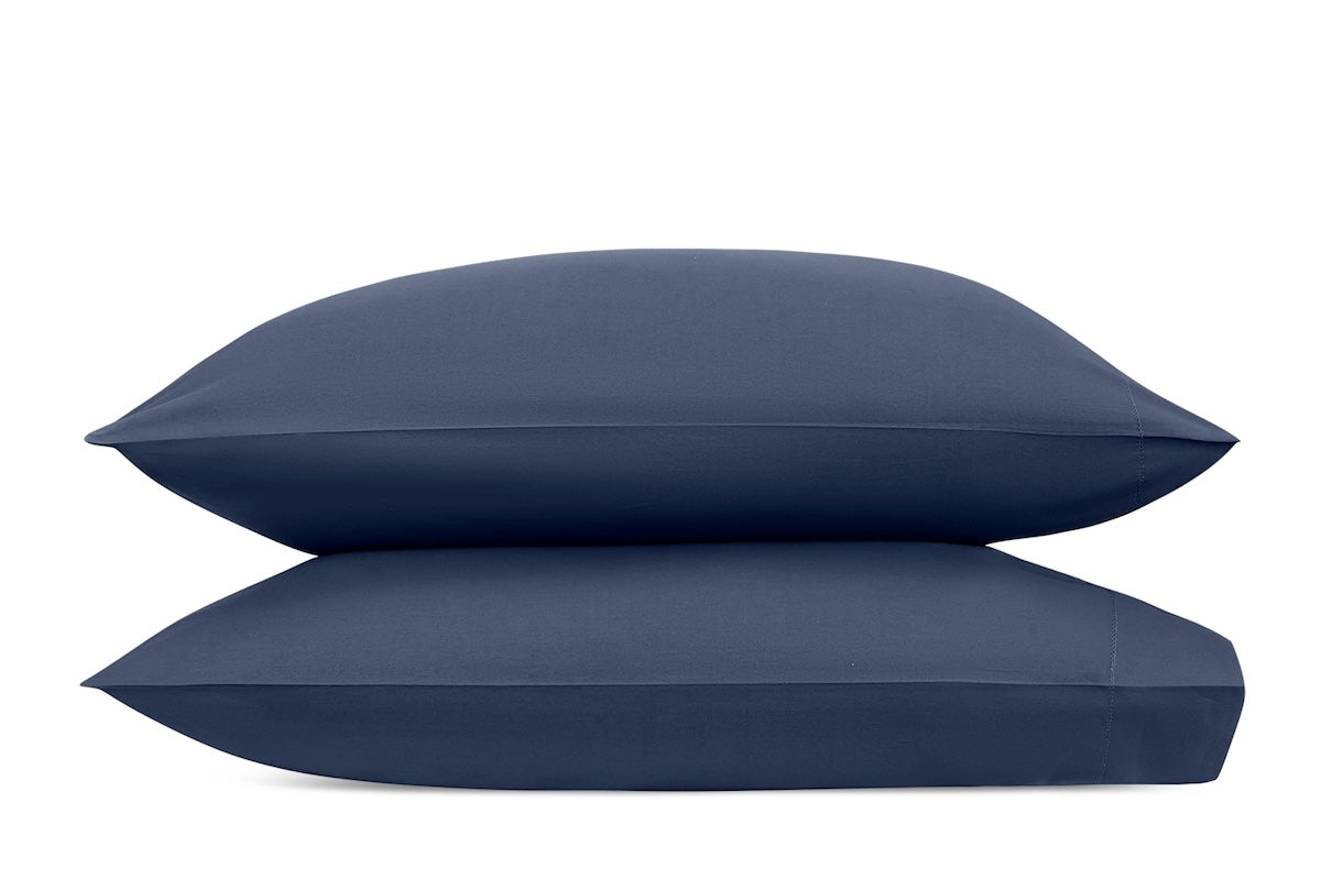 Milano Hemstitch Steel Blue Bedding by Matouk