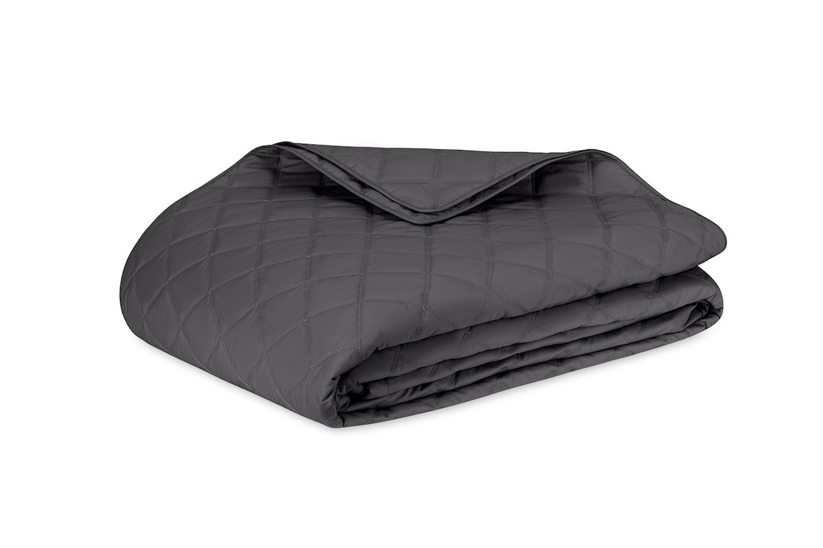 Matouk Milano Percale Quilt in Carbon