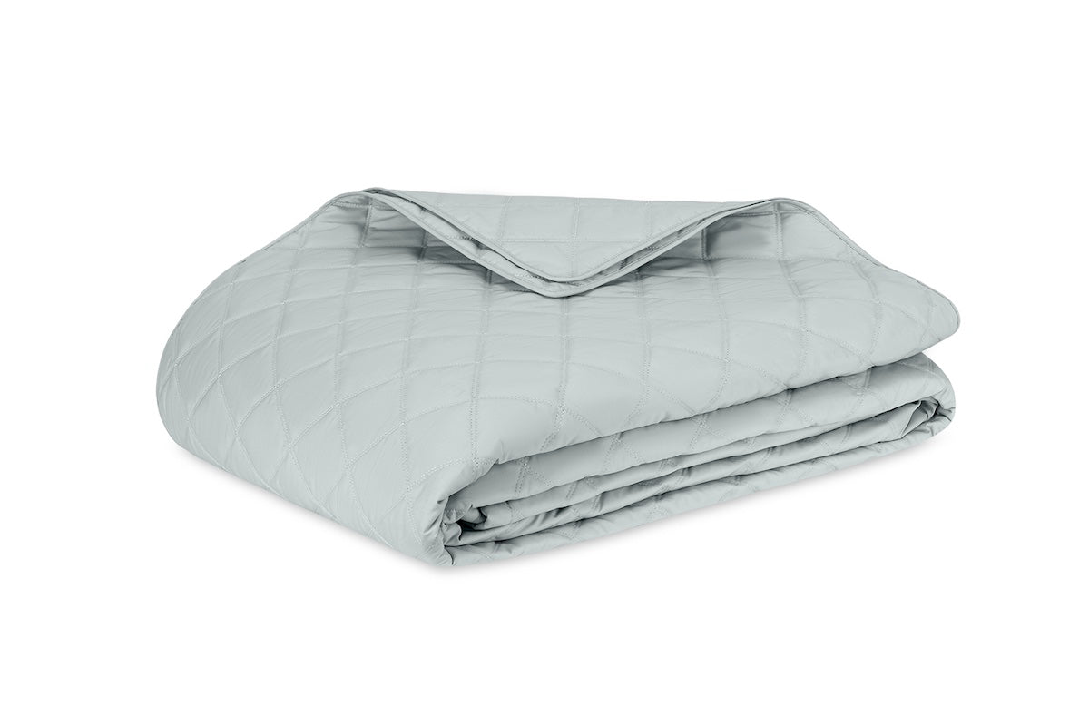 Matouk Milano Percale Quilt in Pool