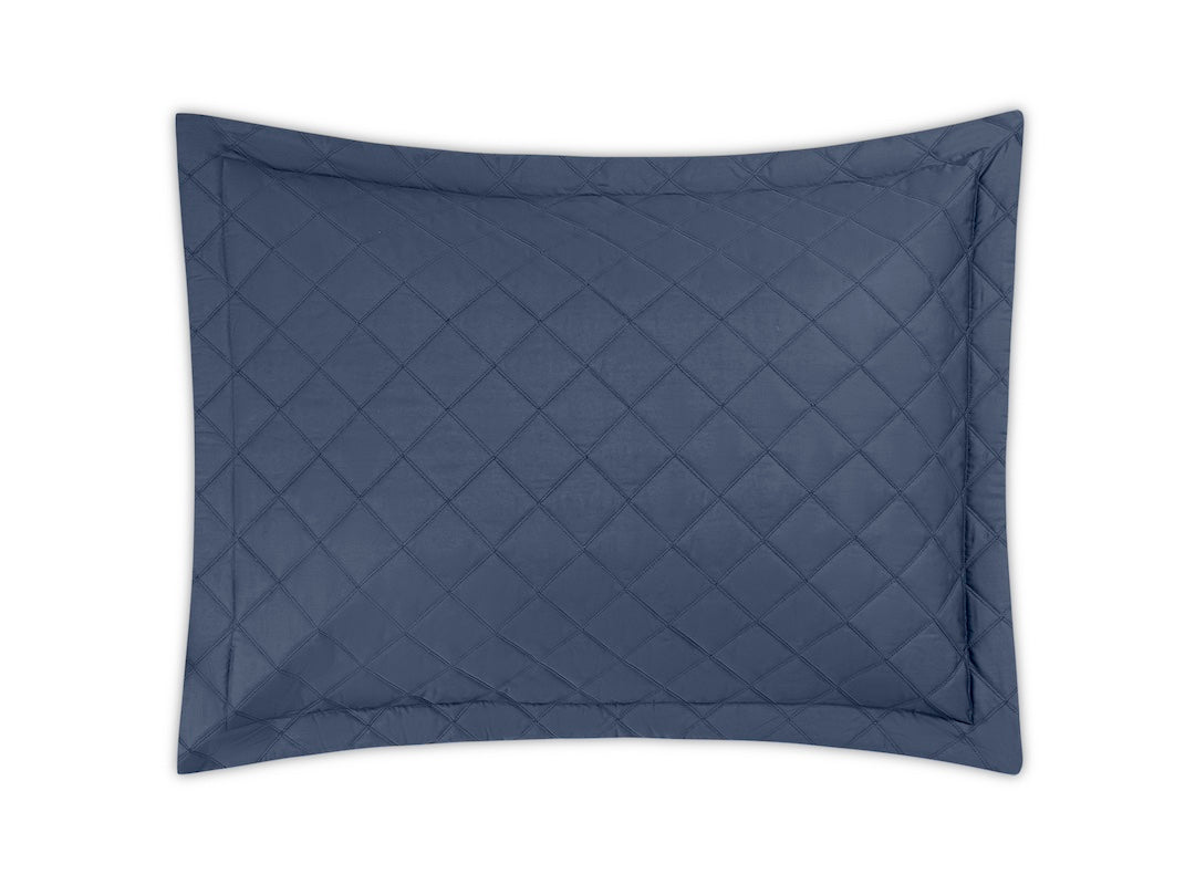 Matouk Milano Percale Quilt in Steel Blue