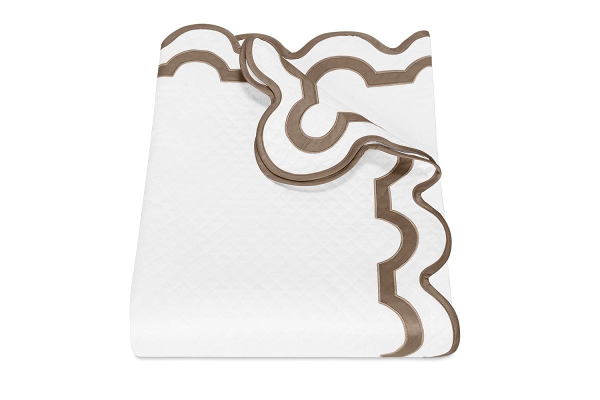 Mirasol Matelasse Mocha Bedding by Matouk