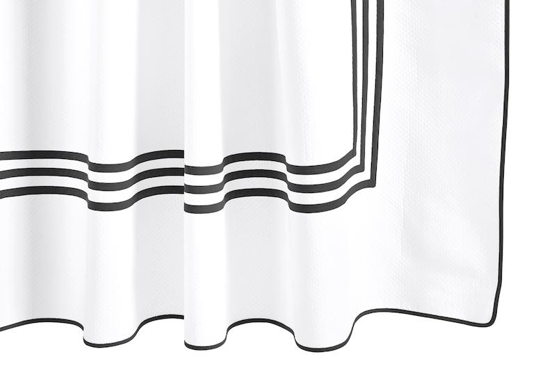 Newport Black Shower Curtain by Matouk