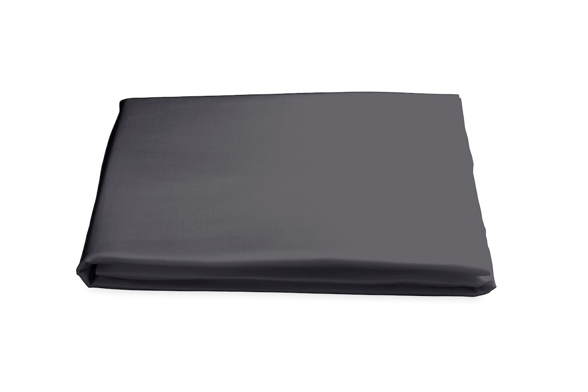 Matouk Nocturne Sateen Bedding in Charcoal