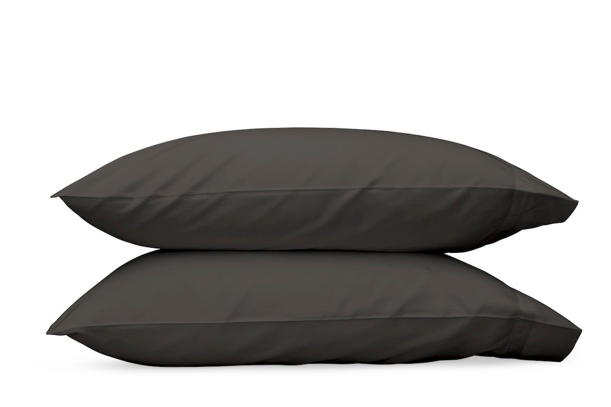 Matouk Nocturne Sateen Bedding in Charcoal
