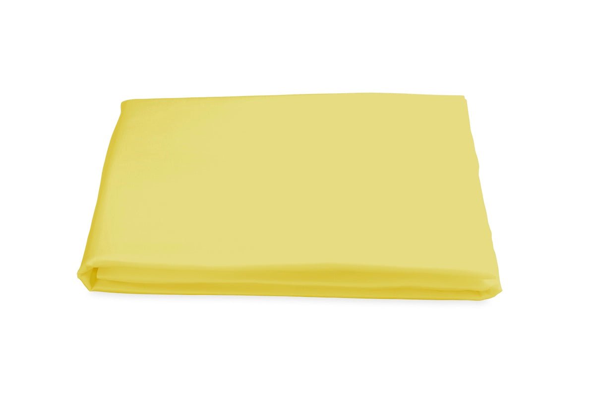 Matouk Nocturne Sateen Bedding in Lemon Yellow