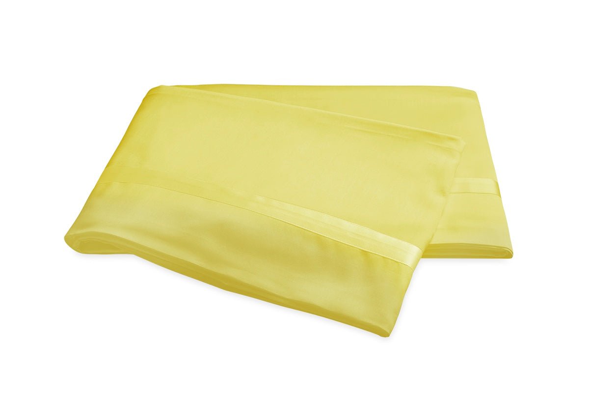 Matouk Nocturne Sateen Bedding in Lemon Yellow