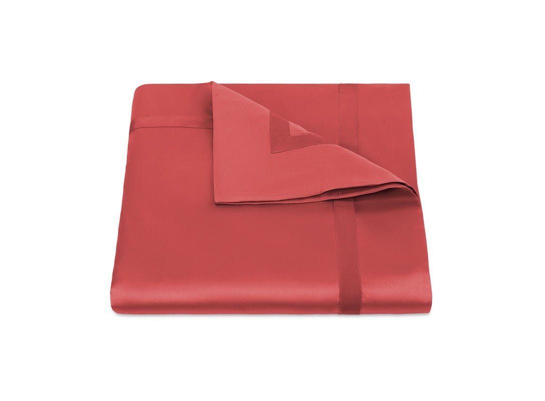 Matouk Nocturne Sateen Bedding in Coral