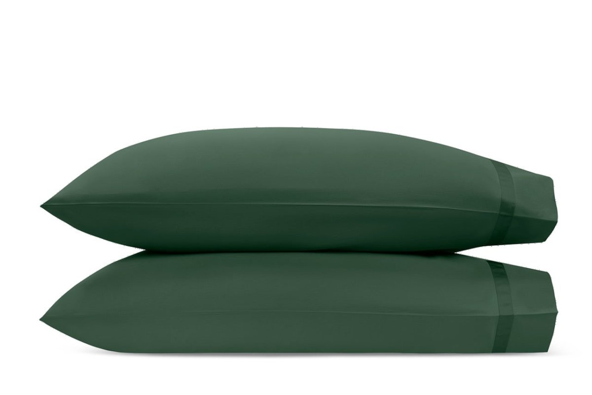 Matouk Nocturne Sateen Bedding in Green