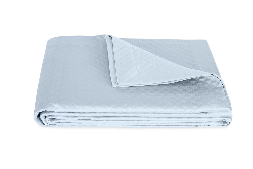 Petra Light Blue Matelasse Coverlets by Matouk