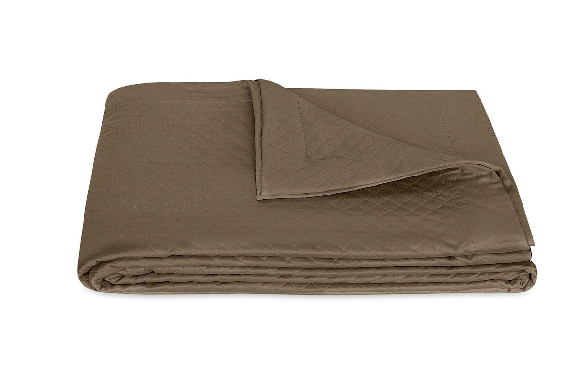 Petra Mocha Matelasse Coverlets by Matouk