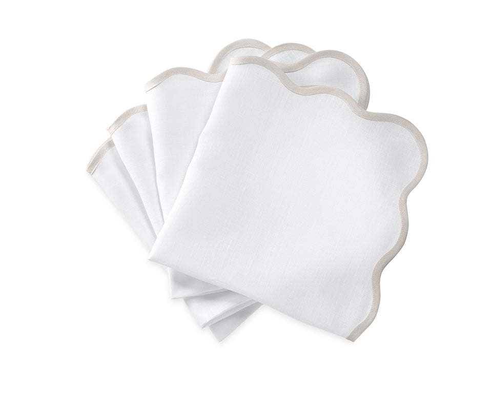 Casual Couture Scallop Edge Napkins by Matouk