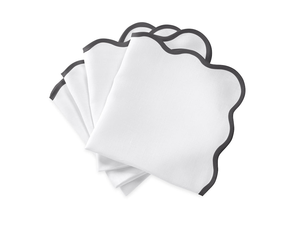 Casual Couture Scallop Edge Napkins by Matouk