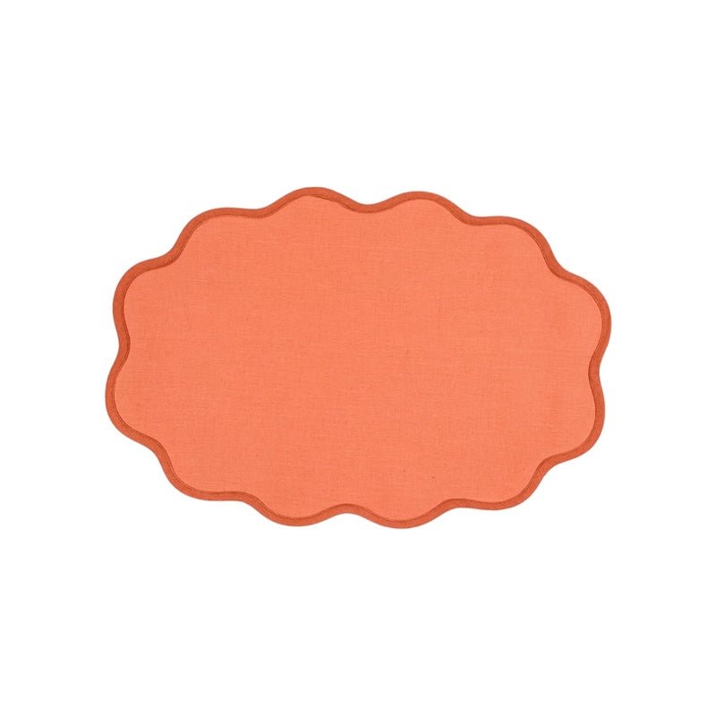 Scallop Edge Oval Placemats by Matouk