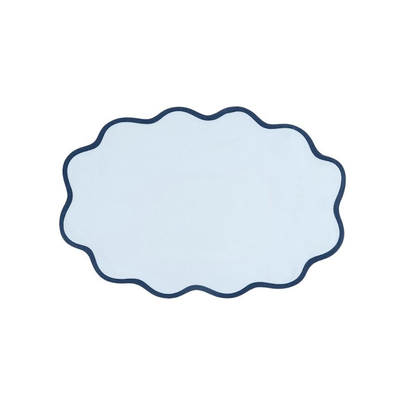Scallop Edge Oval Placemats by Matouk