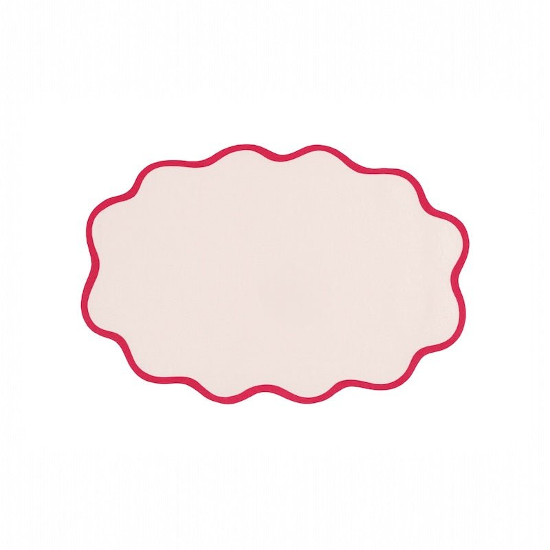 Scallop Edge Oval Placemats by Matouk