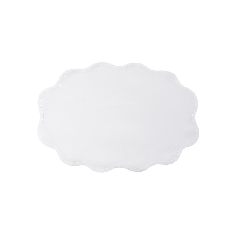 Scallop Edge Oval Placemats by Matouk