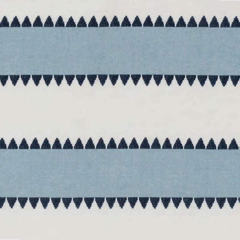 Apollo Stripe Tablecloths in Sky by Matouk Schumacher