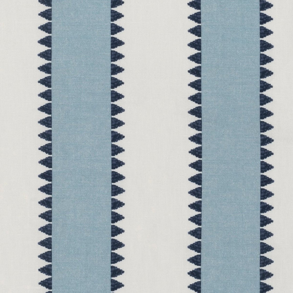 Apollo Stripe Sky Shower Curtain by Matouk Schumacher