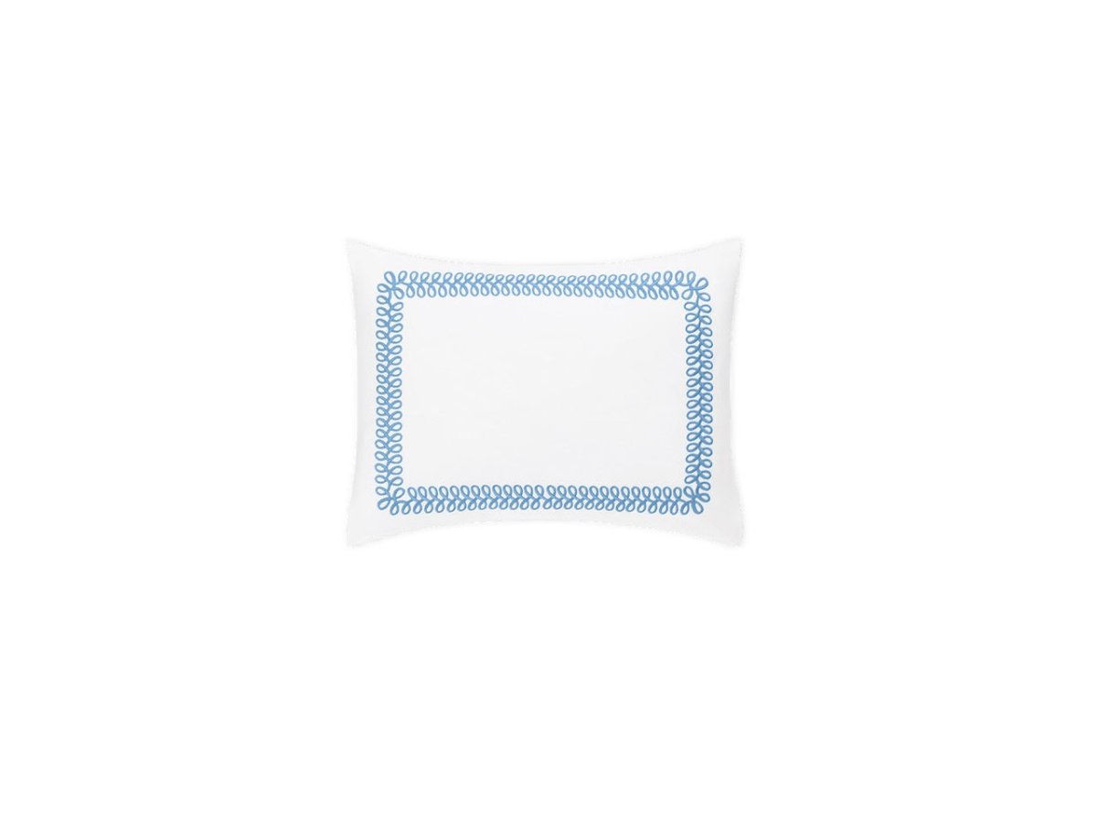 Astor Braid Sky Blue Bedding Matouk Schumacher