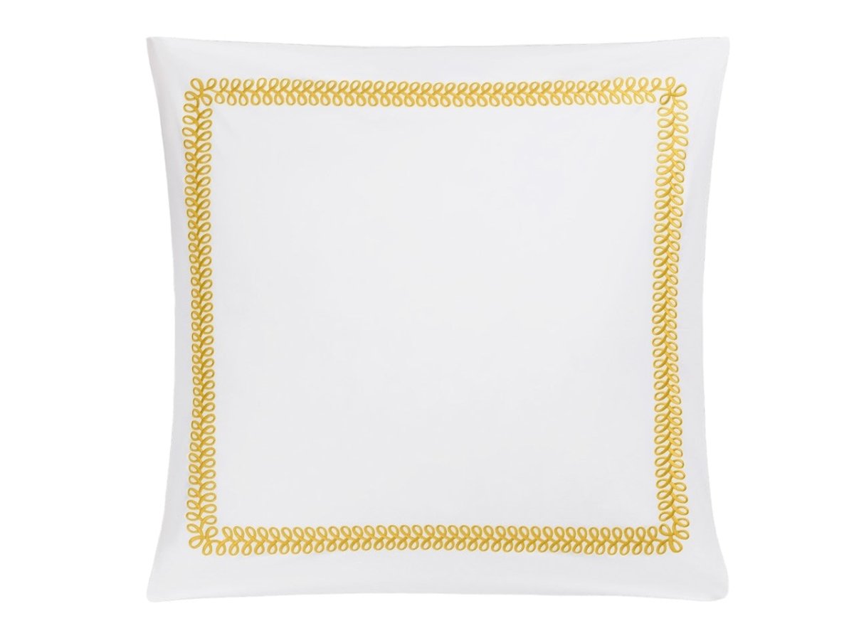 Astor Braid Lemon Bedding Matouk Schumacher