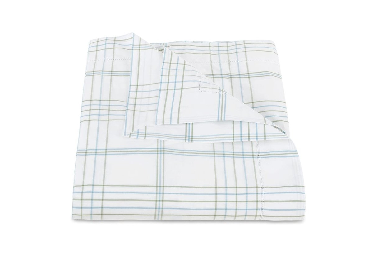 August Plaid Sea Bedding by Matouk | Schumacher