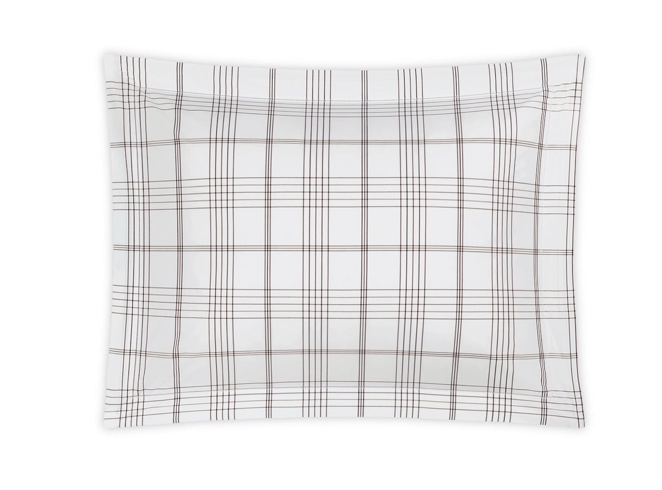 August Plaid Sable Bedding by Matouk | Schumacher