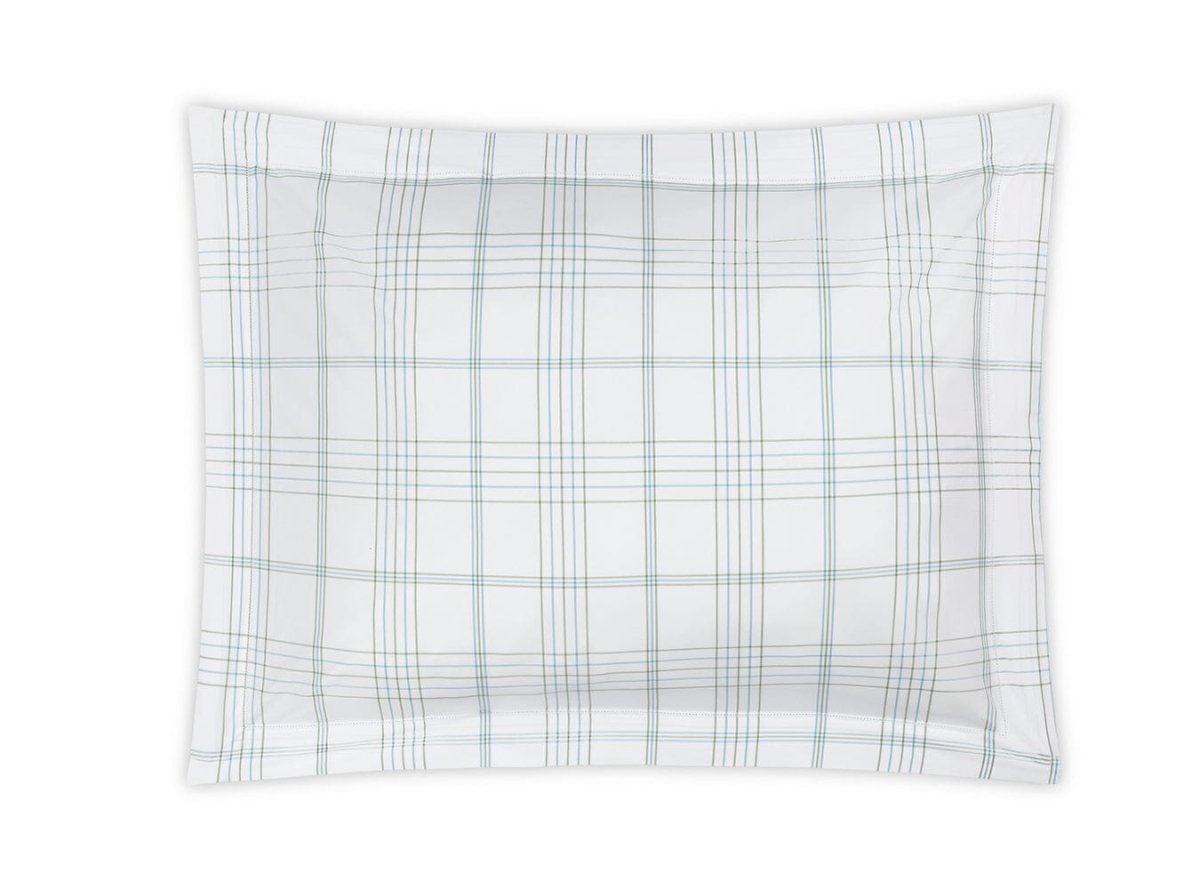 August Plaid Sea Bedding by Matouk | Schumacher
