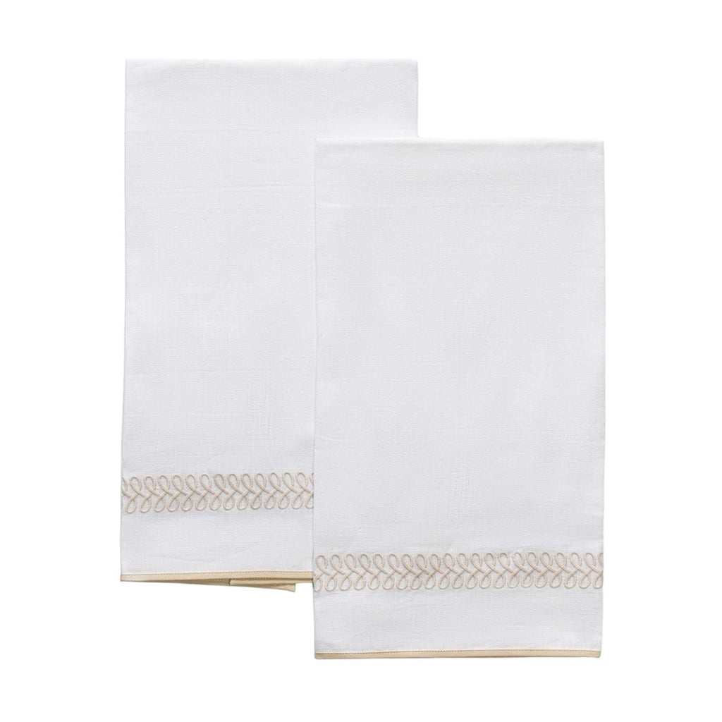Astor Braid Dune Guest Towels by Matouk Schumacher