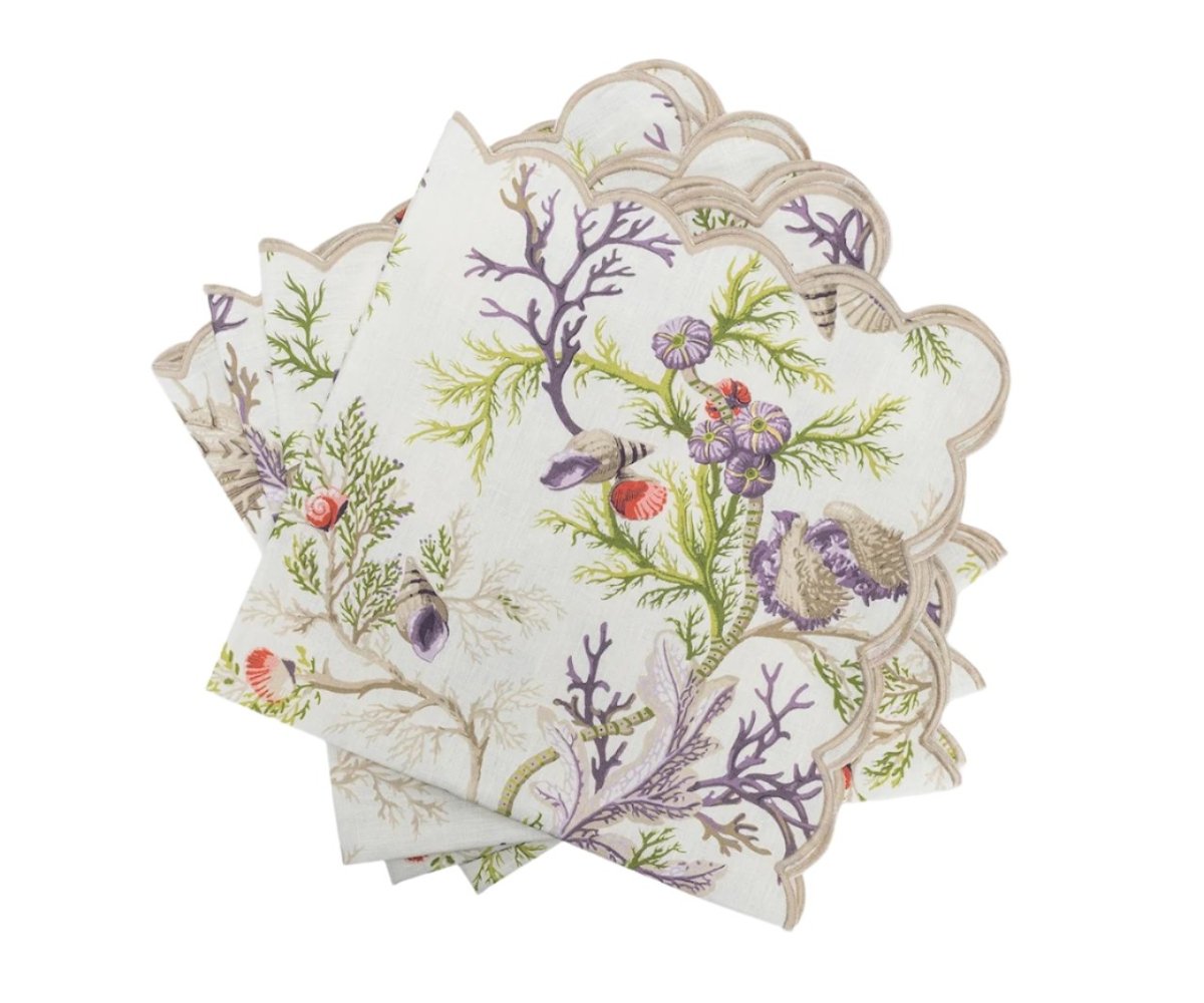 Del Tesoro Sea Orchid Napkins by Matouk Schumacher