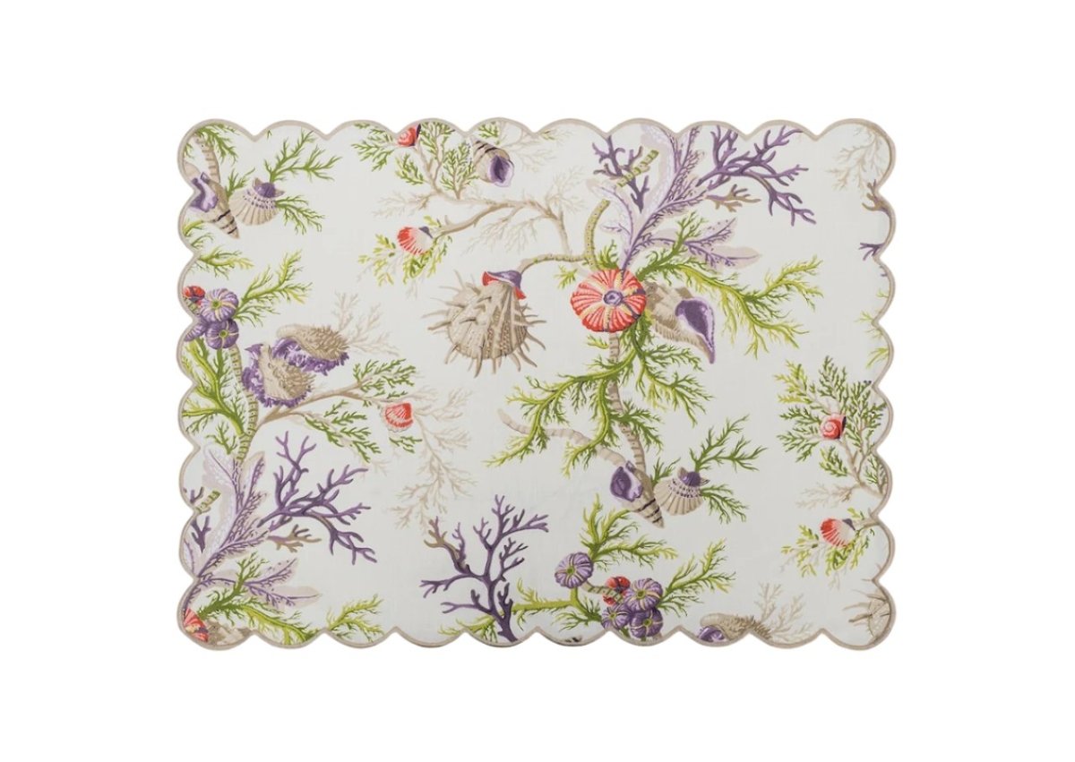 Del Tesoro Sea Orchid Table Linens by Matouk Schumacher