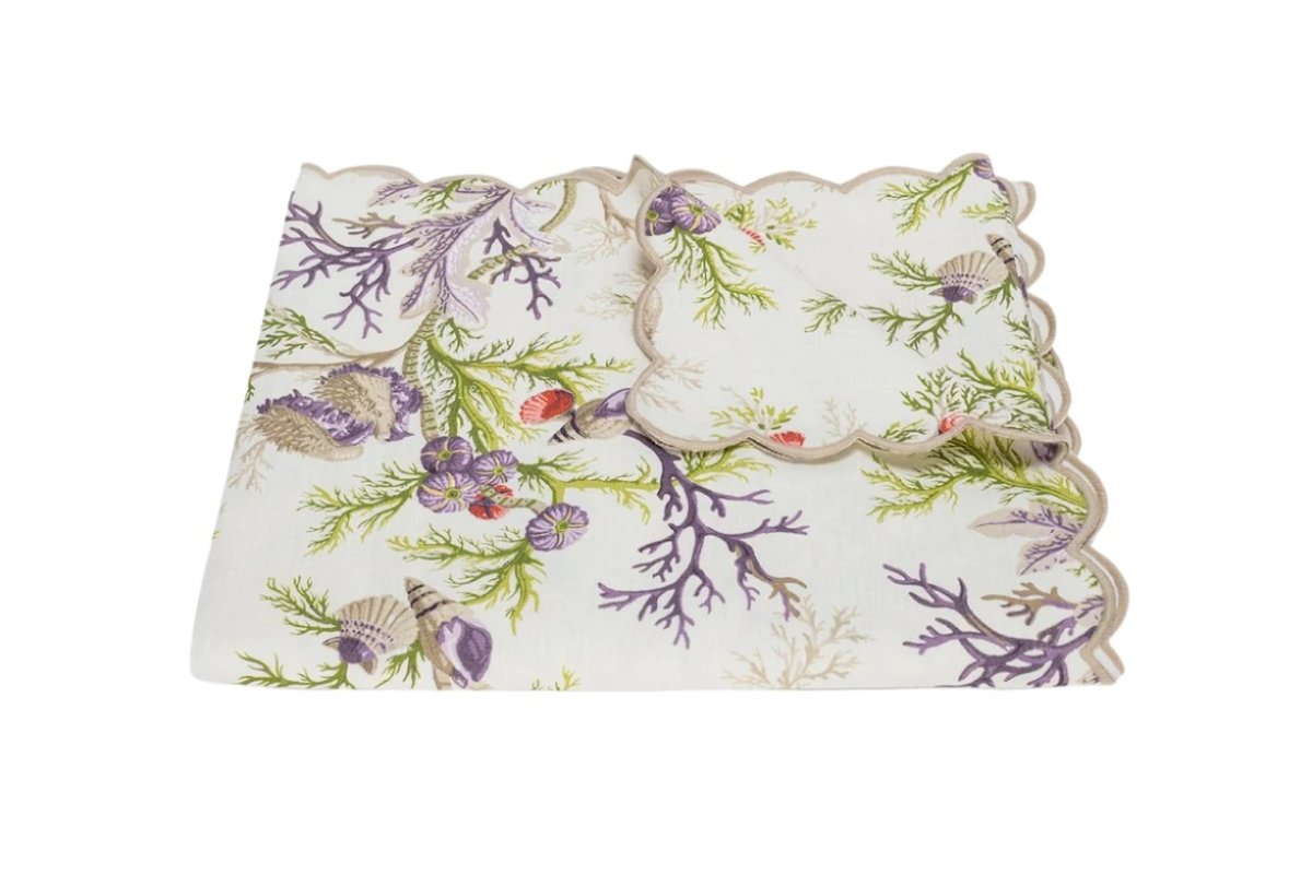 Del Tesoro Sea Orchid Table Linens by Matouk Schumacher