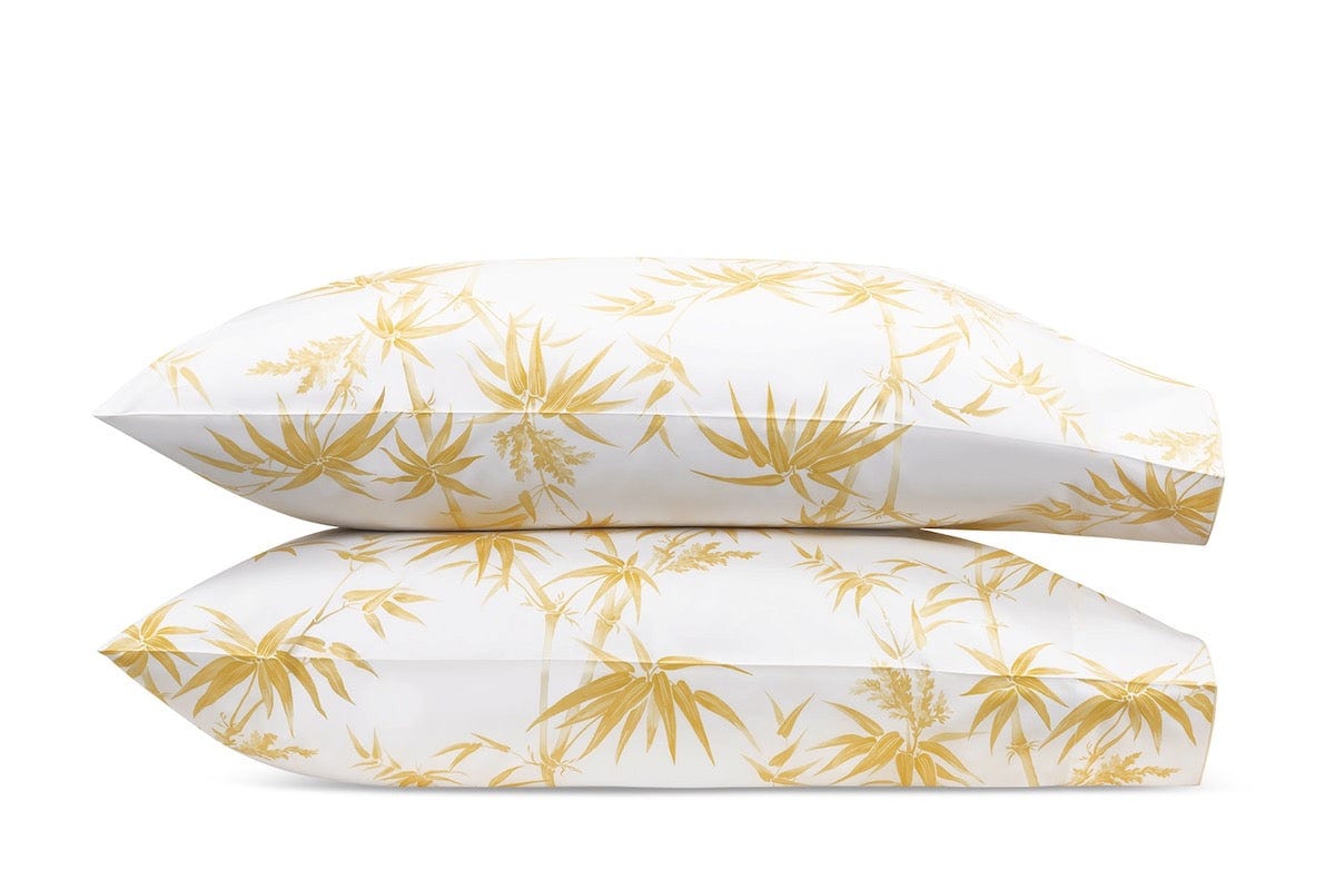 Dominique Lemon Yellow Bedding by Matouk | Schumacher