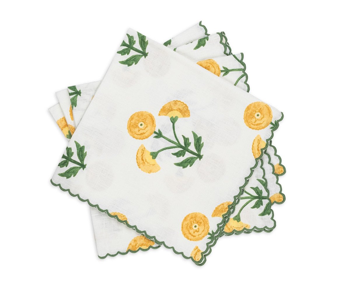 Gisele Marigold Table Linens by Matouk Schumacher